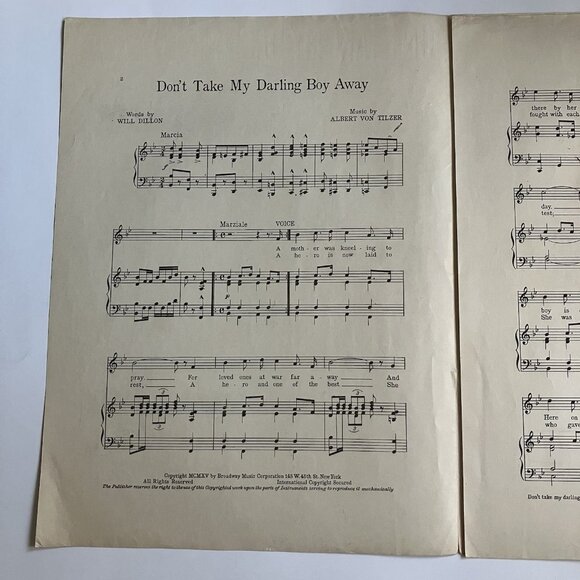 1910s Vintage Sheet Music WWI Patriotic I Didn't Raise My Boy to Be a Soldier - Picture 14 of 16